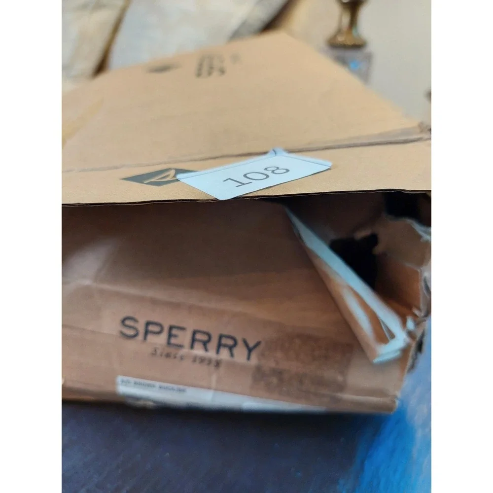 Sperry Mens Top Sider AO 2-Eye Moc Toe Boat Deck Shoes Brown Nubuck Sz 11.5 NEW!